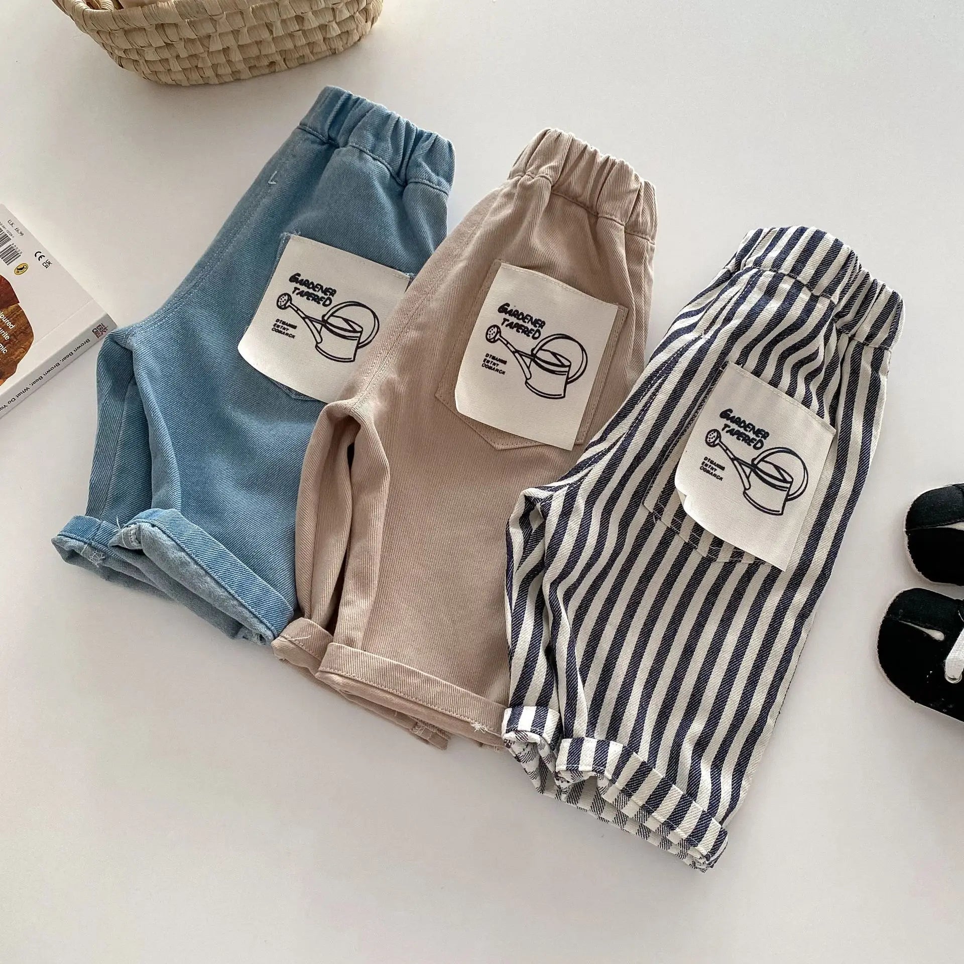 0-5Y Kids Boys Cotton Denim Pants Summer 2026 Baby Jeans New Stylish Korean Style Children's Casual Soft Trousers Clothing Boys