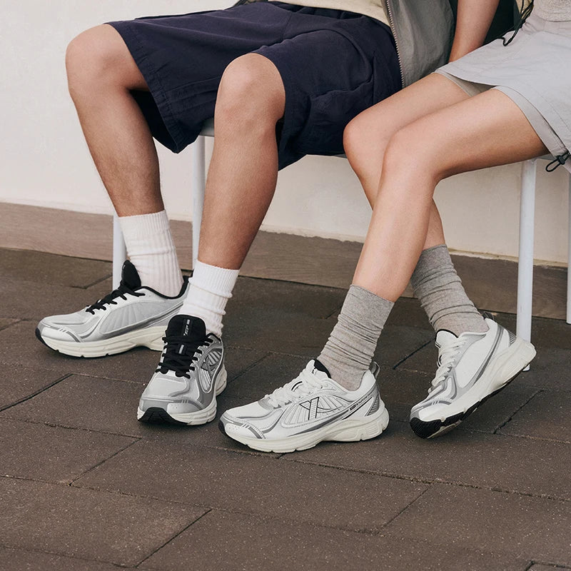 Xtep Juechen Vintage Running Shoes For Women 2025 Spring Daily Leisure Sports Shoes Fashion Stability Sneakers 875118110028