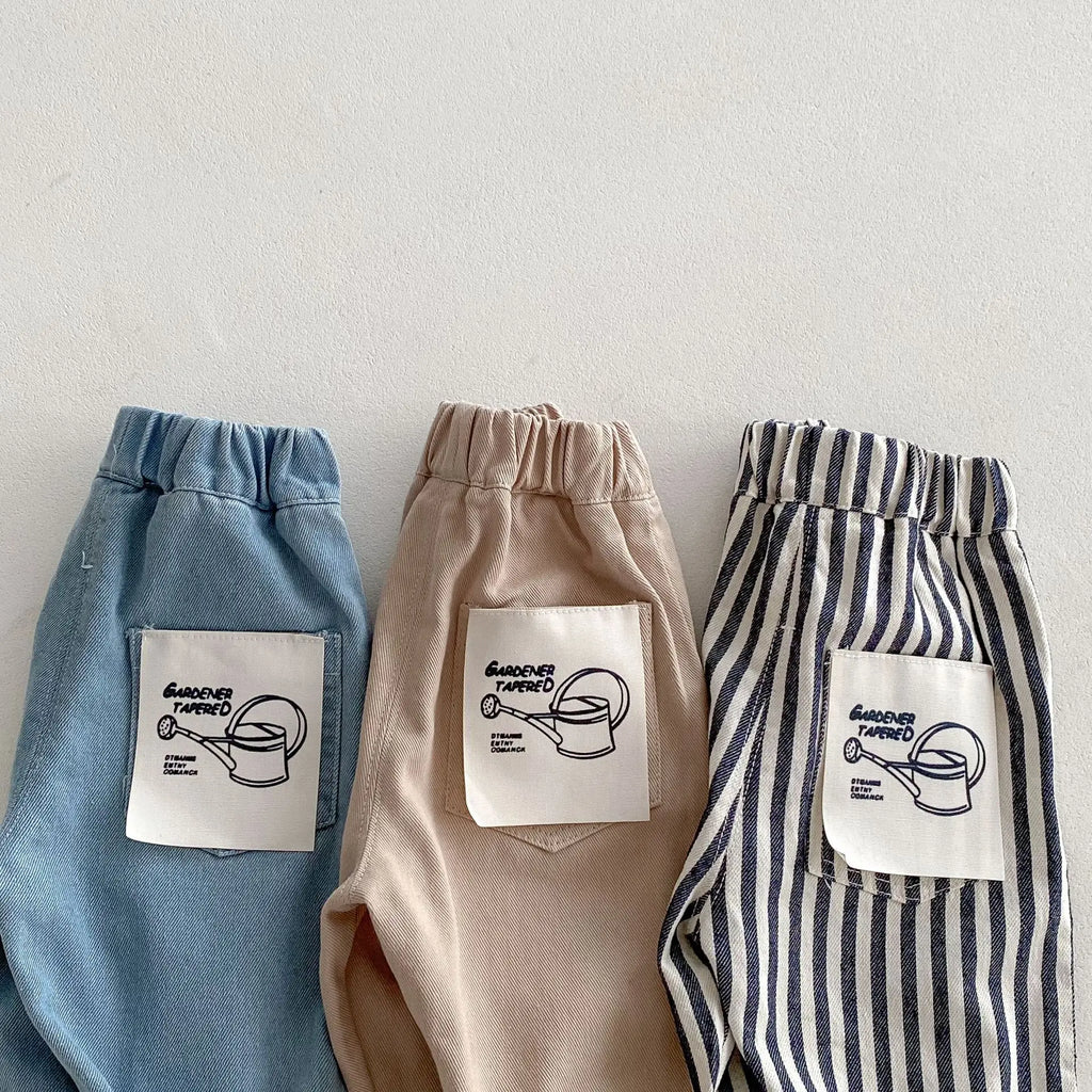 0-5Y Kids Boys Cotton Denim Pants Summer 2026 Baby Jeans New Stylish Korean Style Children's Casual Soft Trousers Clothing Boys