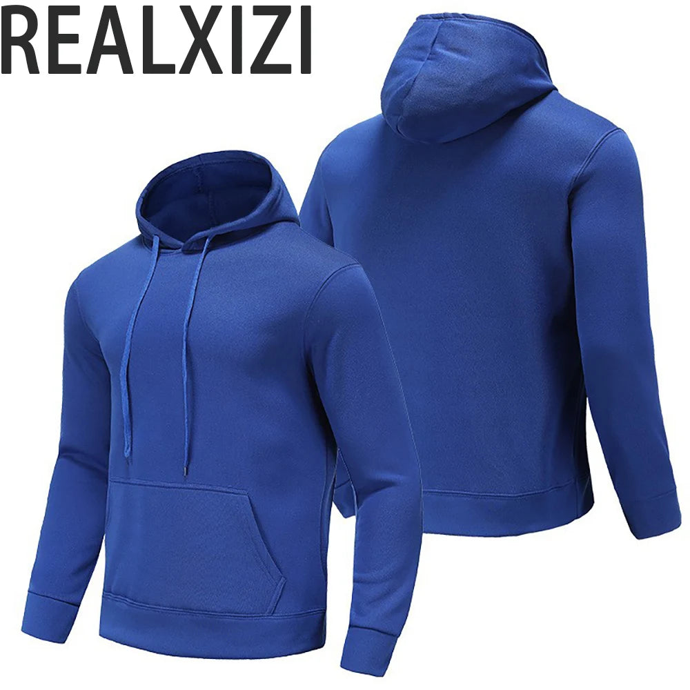 Solid Color Fleece Hoodies Men Women Long Sleeve Sweaters Loose Casual Hoodie Round Neck Sweatshirts Bottom Shirts Pullovers