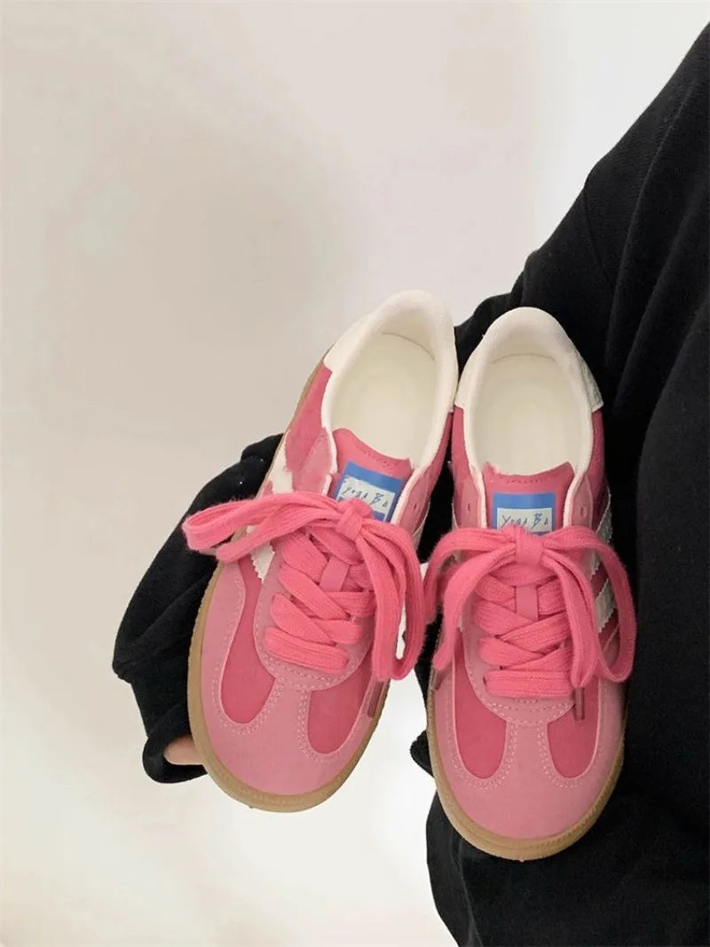 Women's Sneakers Fashion Lace Up Vulcanized Shoes Luxury Tennis Training Shoes for Women Casual Sports Running Shoe Ladies Shoes