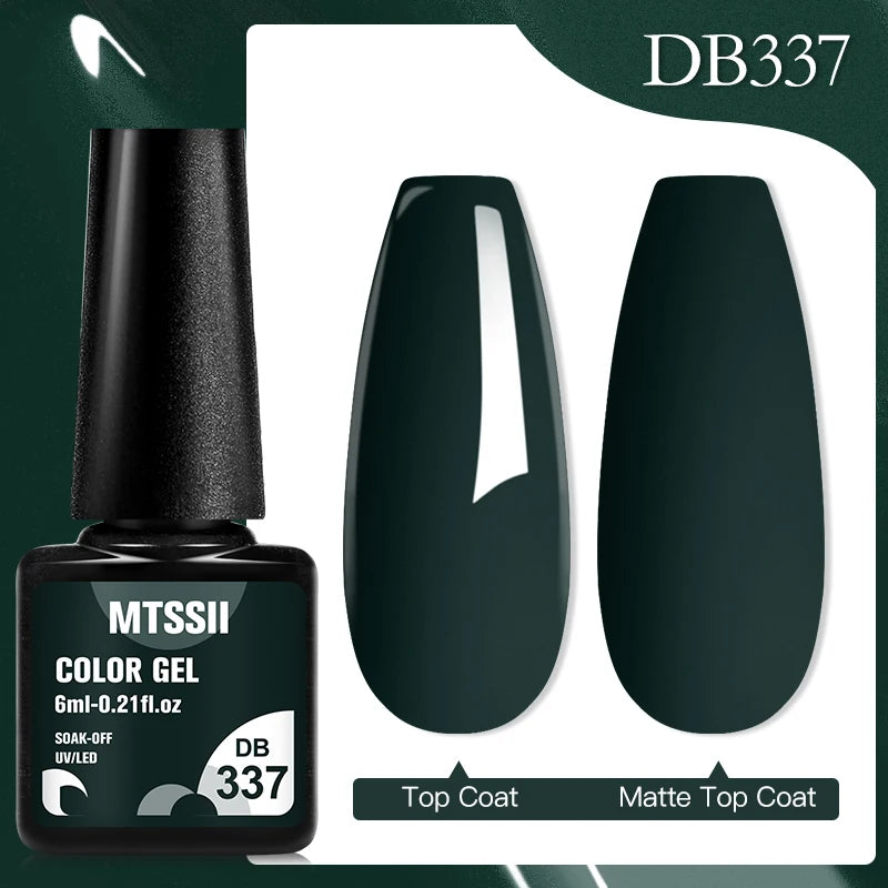 Mtssii 6ML Chocolate Color Gel Nail Polish Brown Semi Permanent UV Gel Autumn Winter Popular Soak Off Nail Art Gel Varnishes