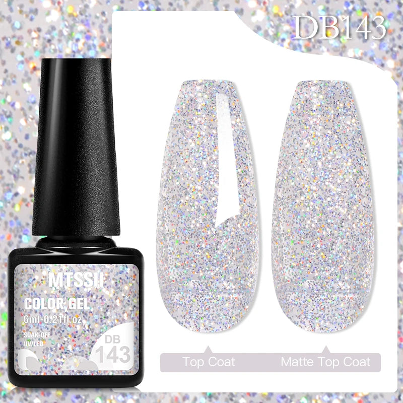 Mtssii 6ML Chocolate Color Gel Nail Polish Brown Semi Permanent UV Gel Autumn Winter Popular Soak Off Nail Art Gel Varnishes