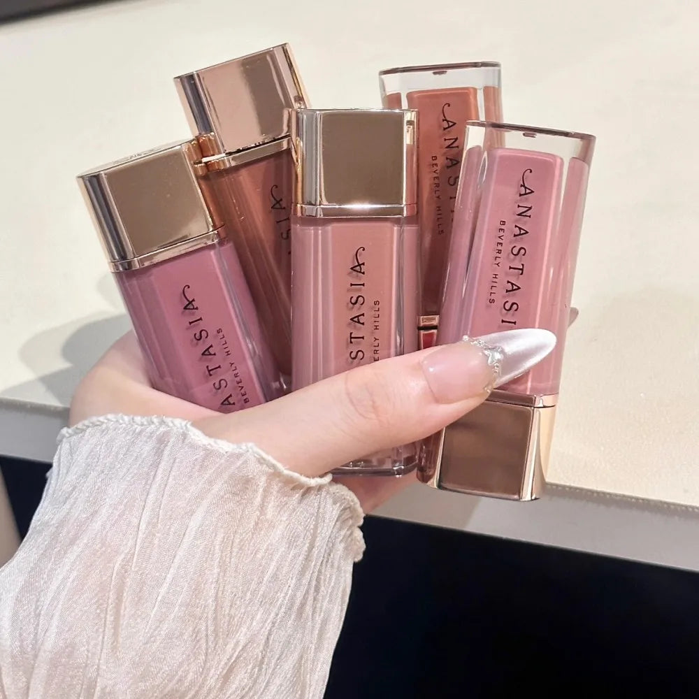 Matte Nude Liquid Lipstick 4 Colors Peachy Velvet Waterproof Non Stick Cup Hydrating Long Lasting Lip Glaze Makeup Cosmetics