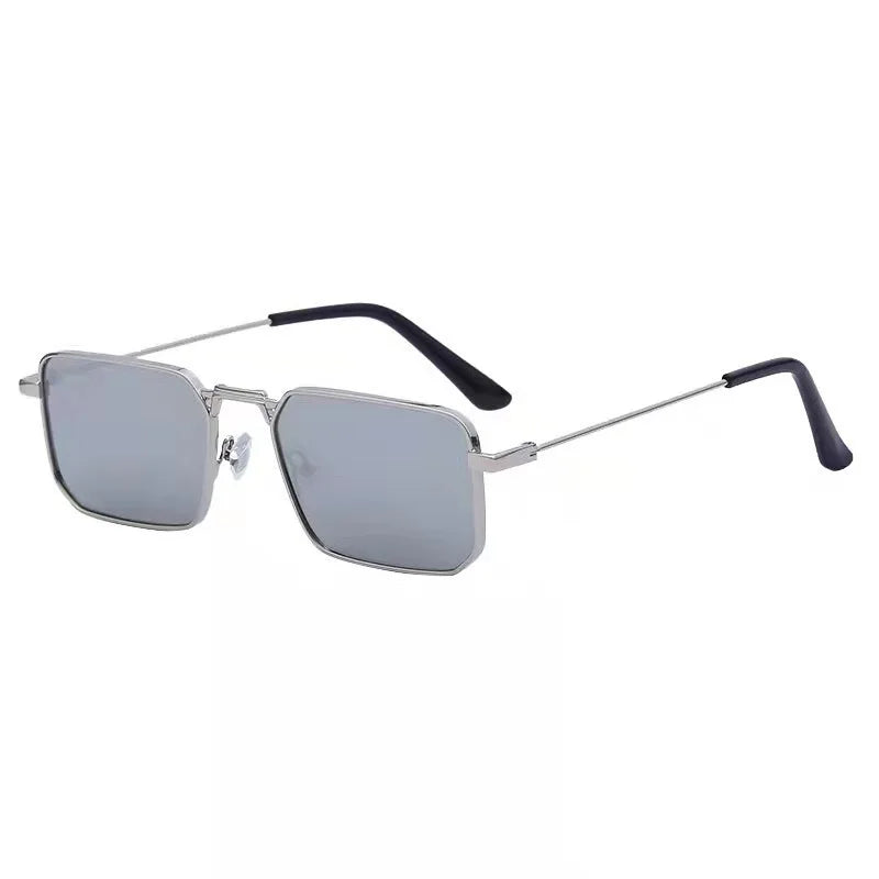 Fashion Rectangle Sunglasses Men Women Vintage Square Driving Sun Glasses Luxury Brand Metal Frame Eyewear Lentes De Sol Hombre