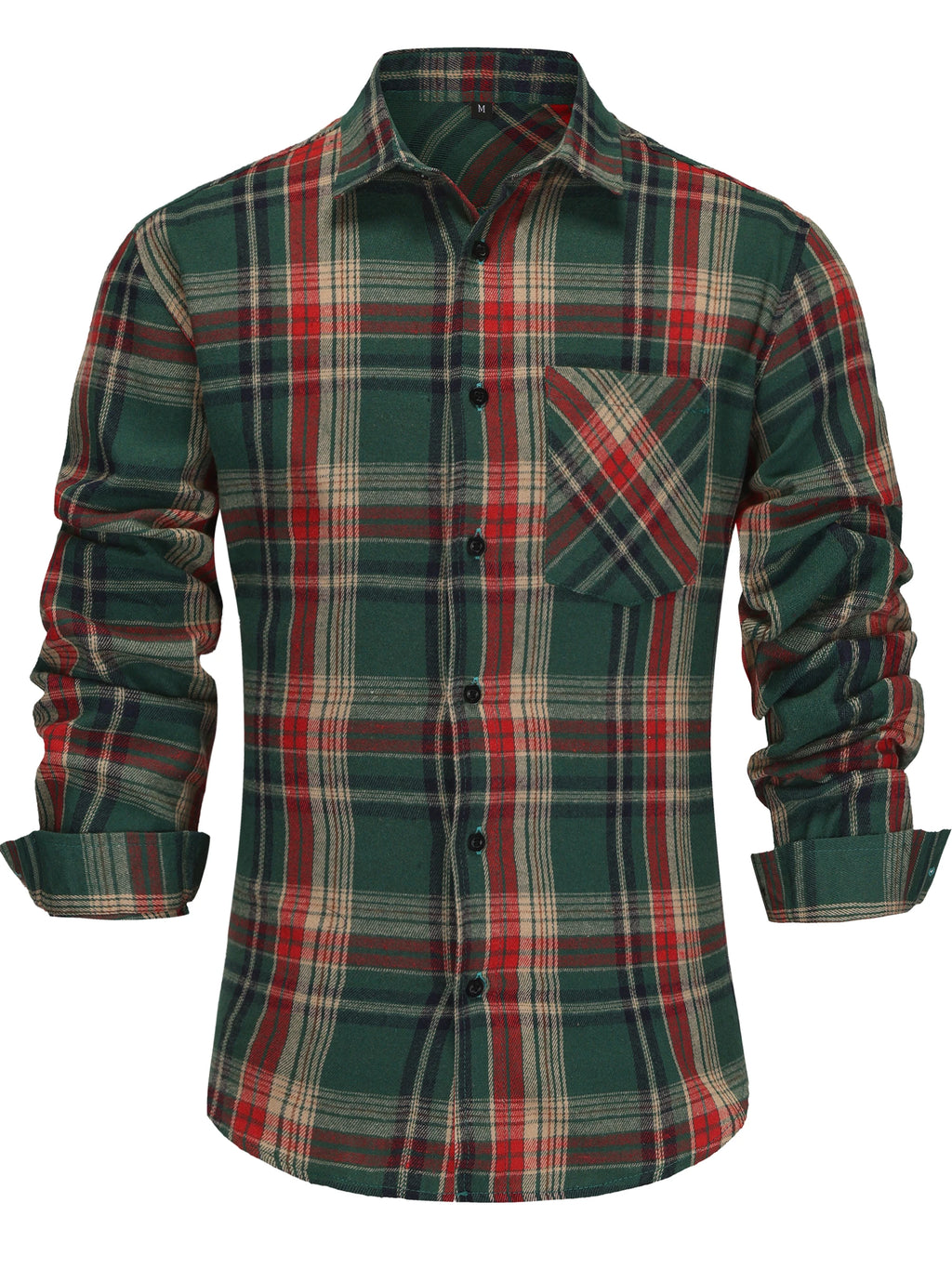 Pure Cotton Men's Plaid Shirt Long Sleeve Regular Fit Men Casual Oversized Shirt Leisure Autumn Male Blouse New Plus Size