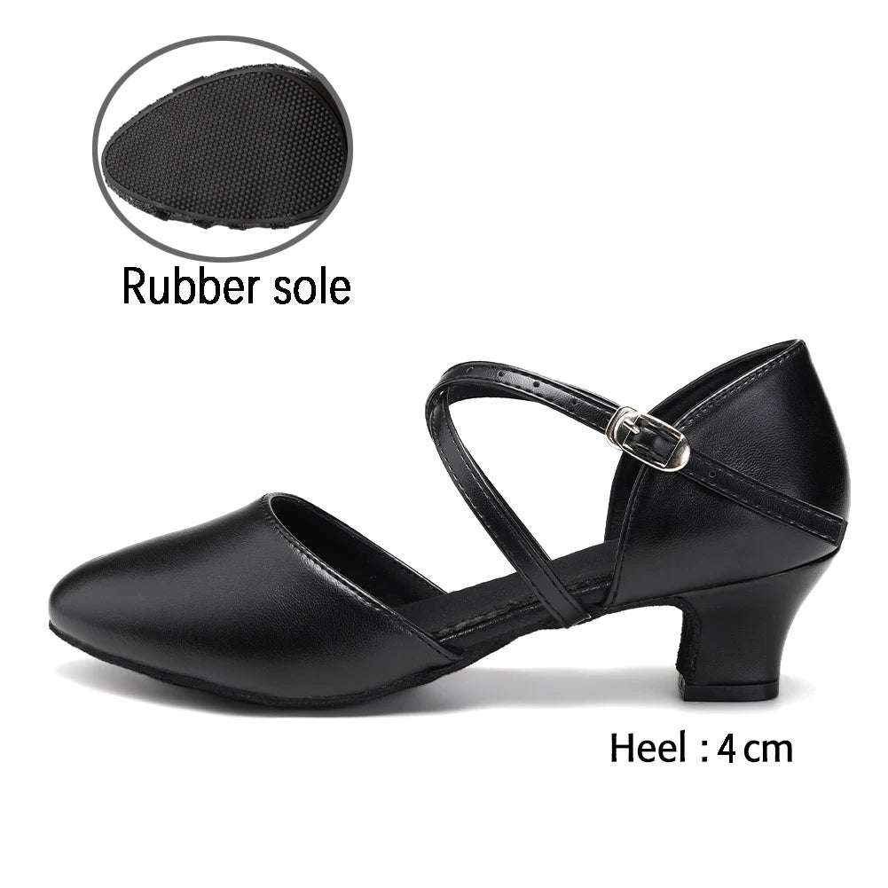 DKZSYIM Women Dance Shoes Latin Party Tango Jazz Elegant Dancing Shoes Lace-up Suede Sole Closed Toe Microfiber Leather 7 Colors