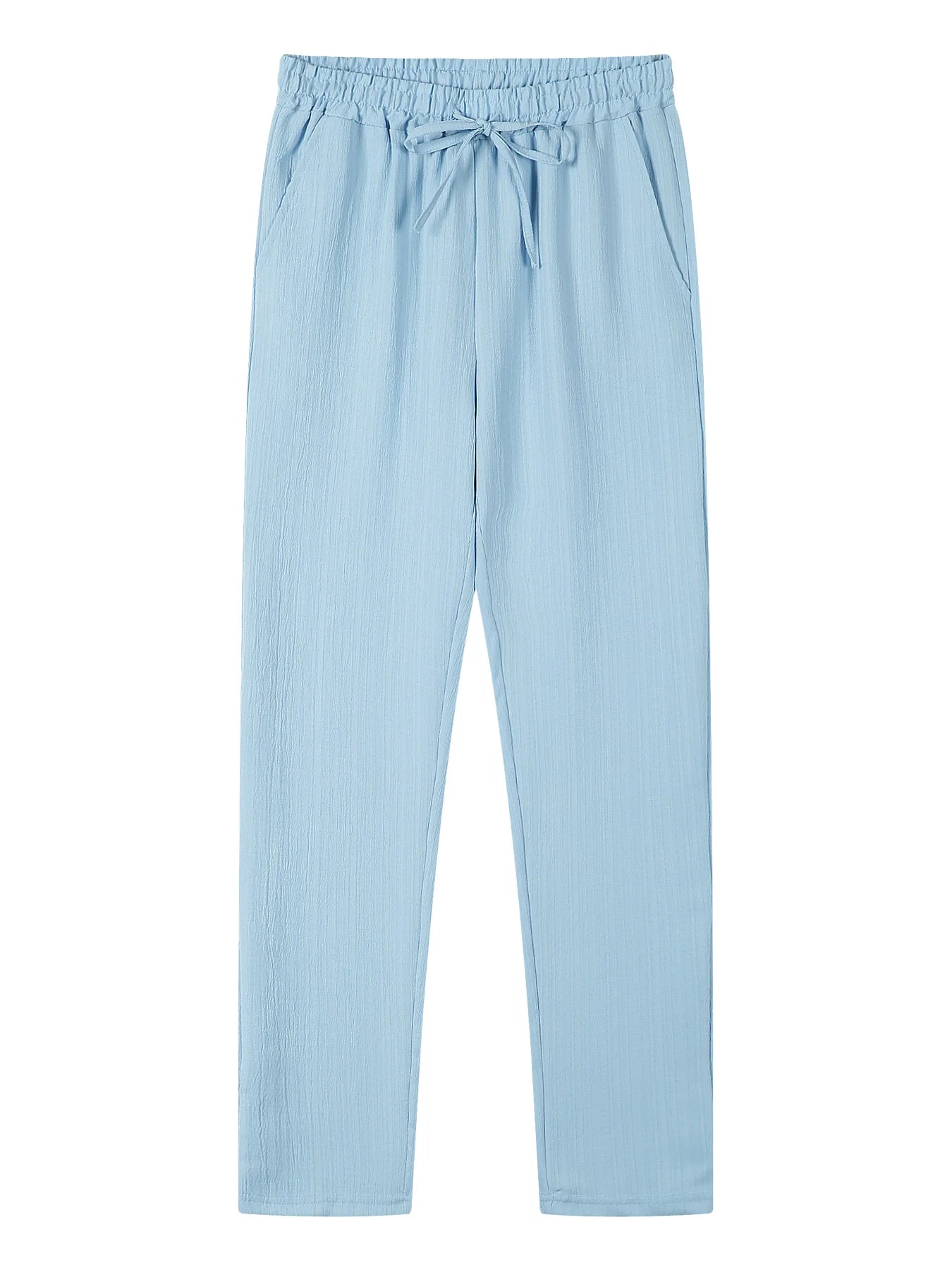 European and American men's shirt set solid color vertical strip lapel short-sleeved casual pants home daily beach set