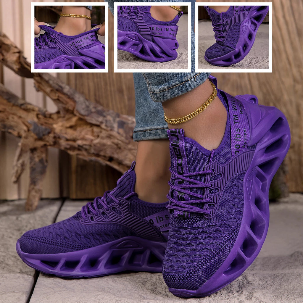 MAEDEF Women's Shoes Men Women Running Sports Shoes Lightweight Mesh Breathable Comfortable Flat Soft Tennis Shoe Sneakers Woman