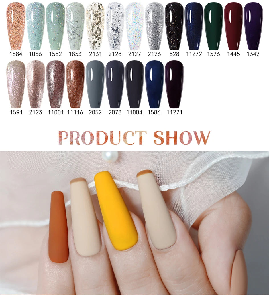 Arte Clavo 15ml Rose Red Pink Color Gel Nail Polish Autumn Winter Hot Sale Long Lasting Soak Off For Manicure Nail Art Gel