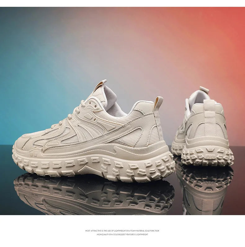 Breathable Casual Men's Sneaker Trendy Dad Comfortable Shoes for Man Sports Durable Thick-soled Sneakers Running Tenis Masculino