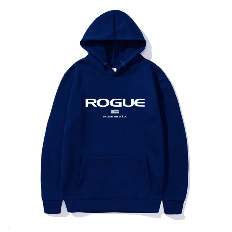 2025 Hoodie New Men's Sports Brand Rogue Fitnes Hooded Sweater Sports Cotton Fleece Men Pullovers Hip Hop Sweatshirt hombre ropa