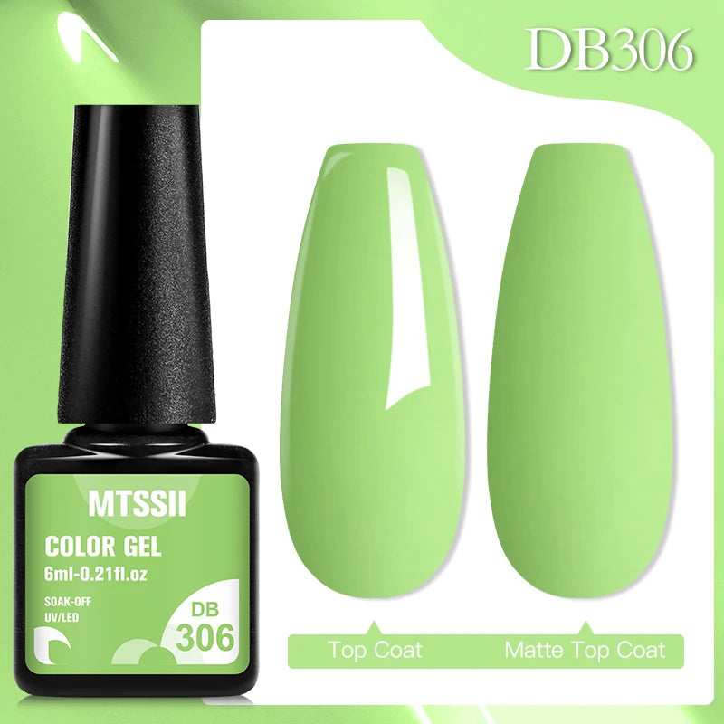 Mtssii 6ML Chocolate Color Gel Nail Polish Brown Semi Permanent UV Gel Autumn Winter Popular Soak Off Nail Art Gel Varnishes