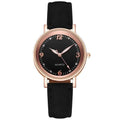 Light Luxury Luminous Quartz Wristwatches for Women Elegant Leather Band Analog Quartz Watches Casual Versatile Watches