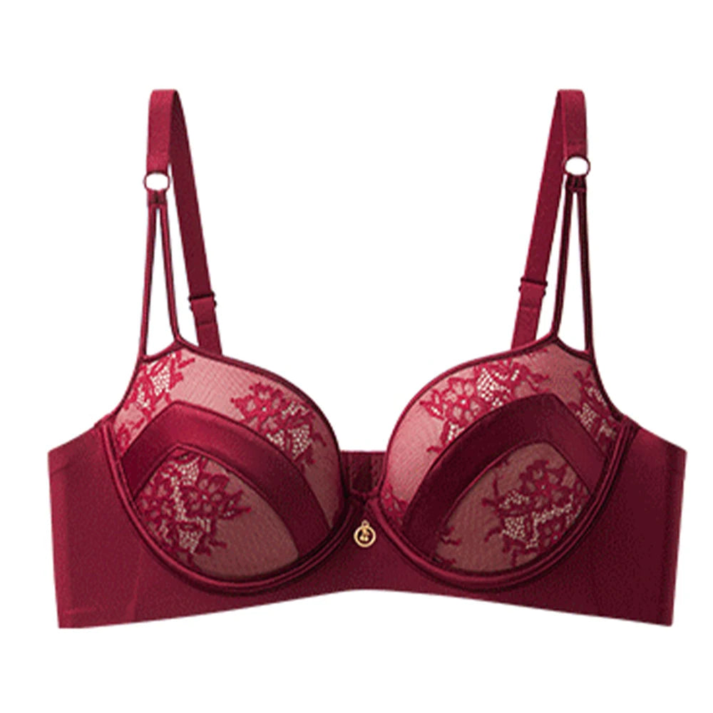 CAITING Bras Sexy Lace Massage Ladies Push Up Brassiere Floral Female lingerie Underwire Women Underwear