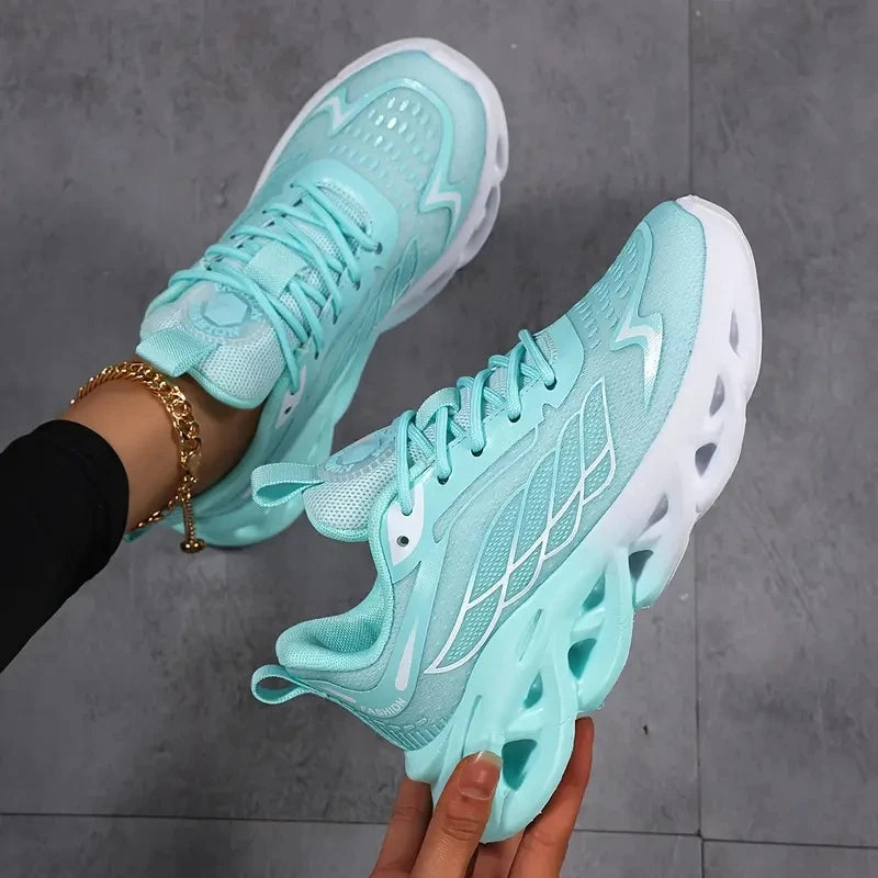 MAEDEF Women's Shoes Men Women Running Sports Shoes Lightweight Mesh Breathable Comfortable Flat Soft Tennis Shoe Sneakers Woman