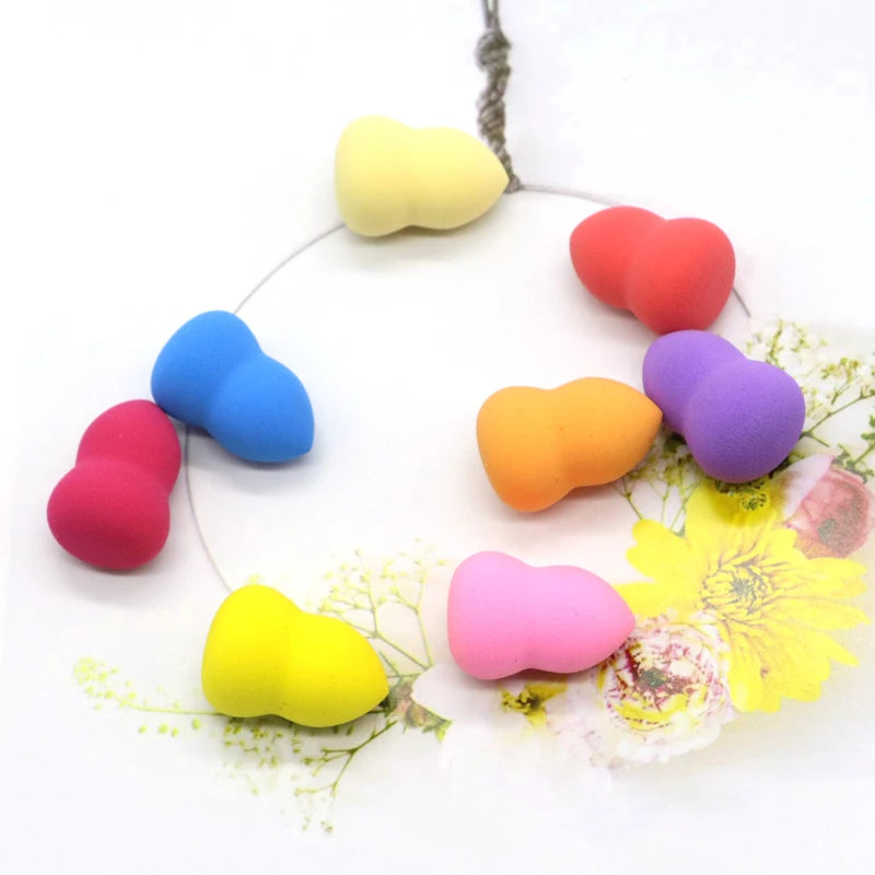 OGEYERO6pcs Mini Makeup Sponge Puff Beauty Egg Sponge for Makeup Concealer Foundation Face Cosmetic Puff Kit Make Up Blender Too