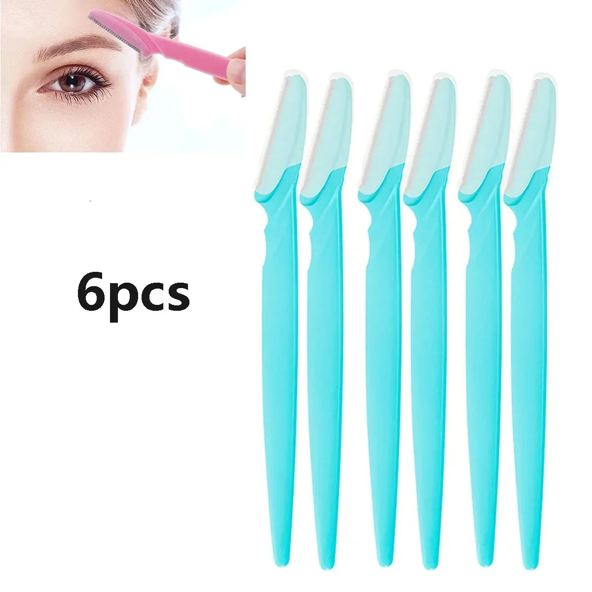 6/12Pcs Set Precision Eyebrow Razor Kit - Multipurpose Exfoliating Dermaplaning Tools and Facial Razor for Women and Men
