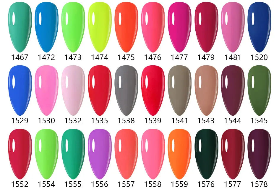 Clou Beaute 15ml Red Black White Green Neon Gel Nail Polish Base Top Coat Velvet Top 400 Colors Semi Permanent Gel Nail Varnish
