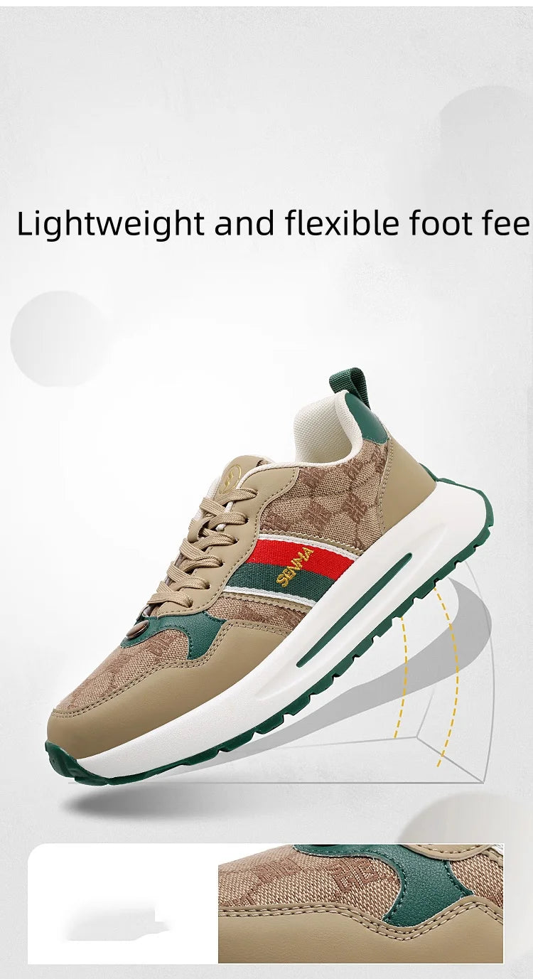 SENMA  Luxury Men's Shoes Men Casual Shoes Men's Skateboard Shoes Retro Platform Sneakers Unisex Women's Sports Shoes Sneakers