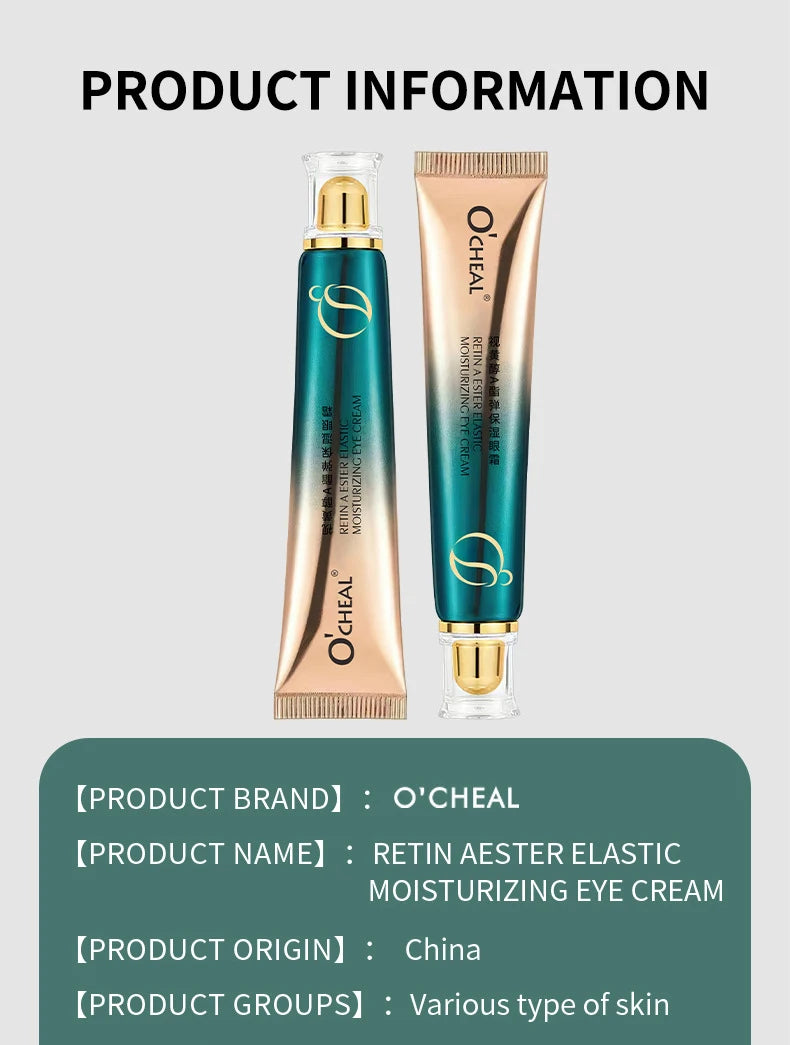 Anti Wrinkle Retinol Eye Cream Anti Dark Circles Eye Bags Removal Moisturizing Eye Creams Eyes Skin Care Products for Beauty