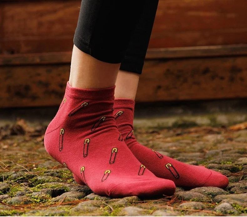 New Cute 11  fruit color love candy color cotton sock summer style women's socks women's thin sock slippers ws85 1pair=2pcs