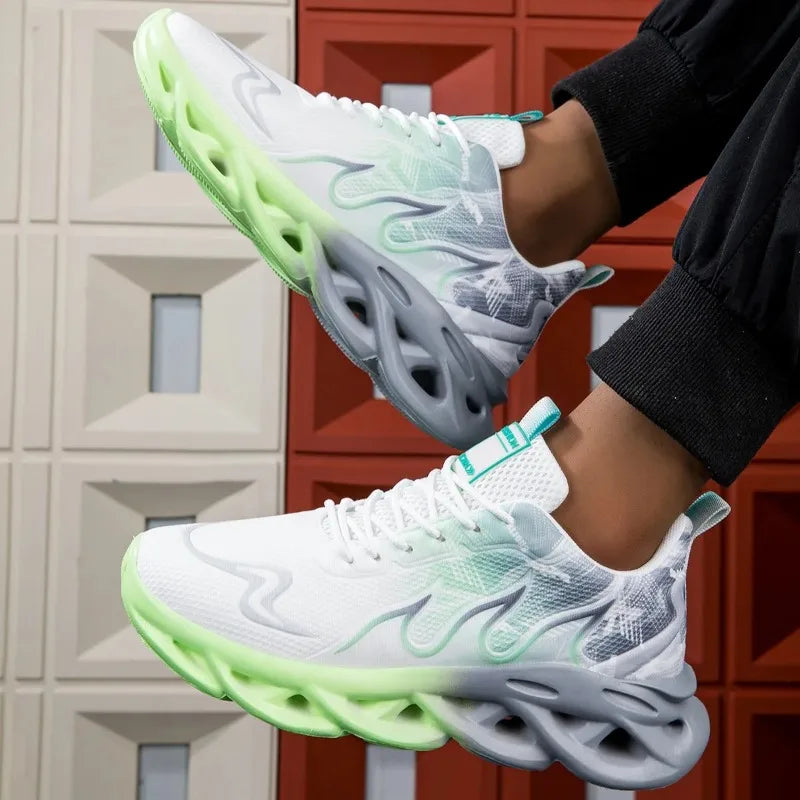 MAEDEF Women's Shoes Men Women Running Sports Shoes Lightweight Mesh Breathable Comfortable Flat Soft Tennis Shoe Sneakers Woman