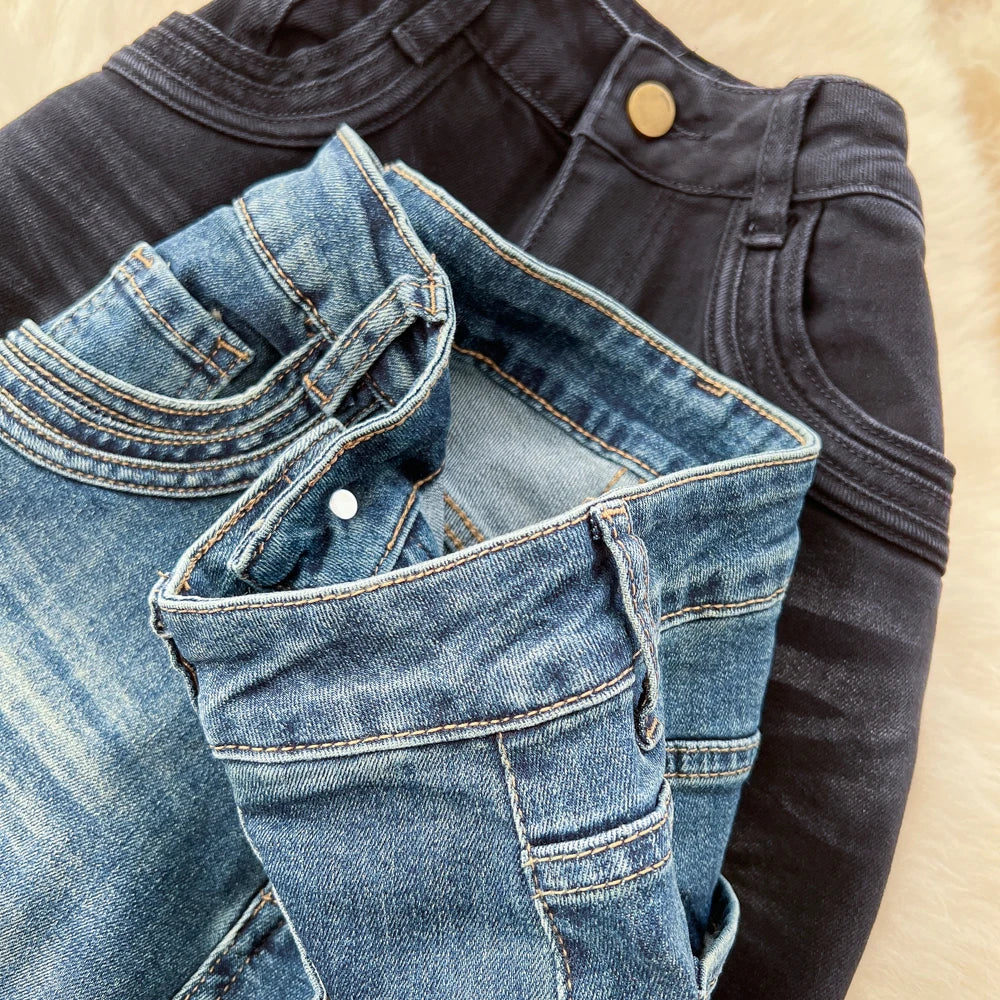 SINGREINY Female Do Old Vintage Jeans Zipper Casual Trendy Street Long Pants Chic High Waist Classic Versatile Boot Cut Trousers