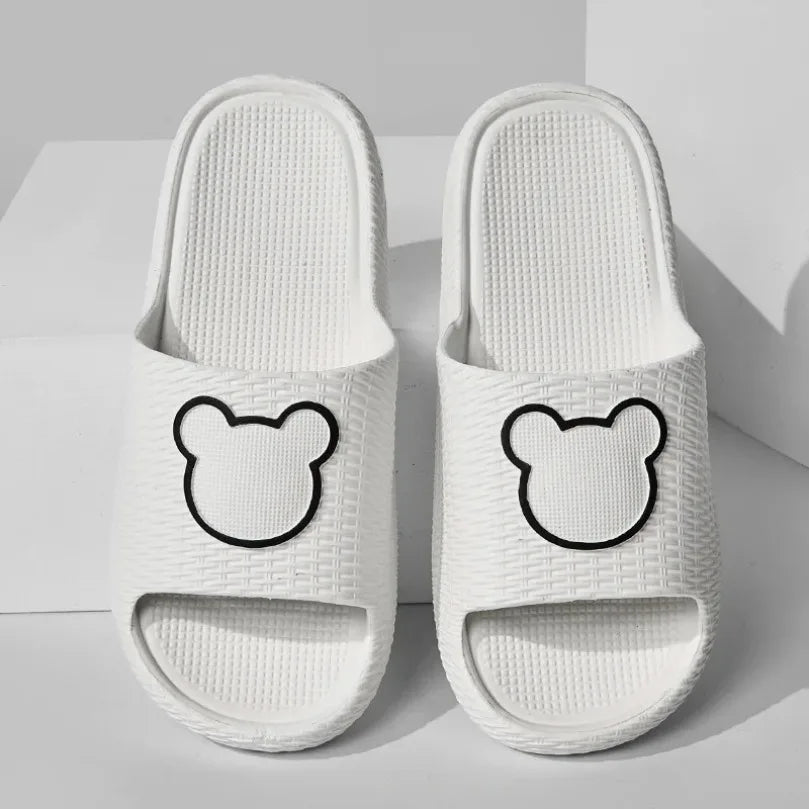 Home Cloud Slipper Men Cartoon Bear Sandal Flip Flop Beach House Shoe Platform Female Woman Slides Ladies Outdoor Rubber Sneaker