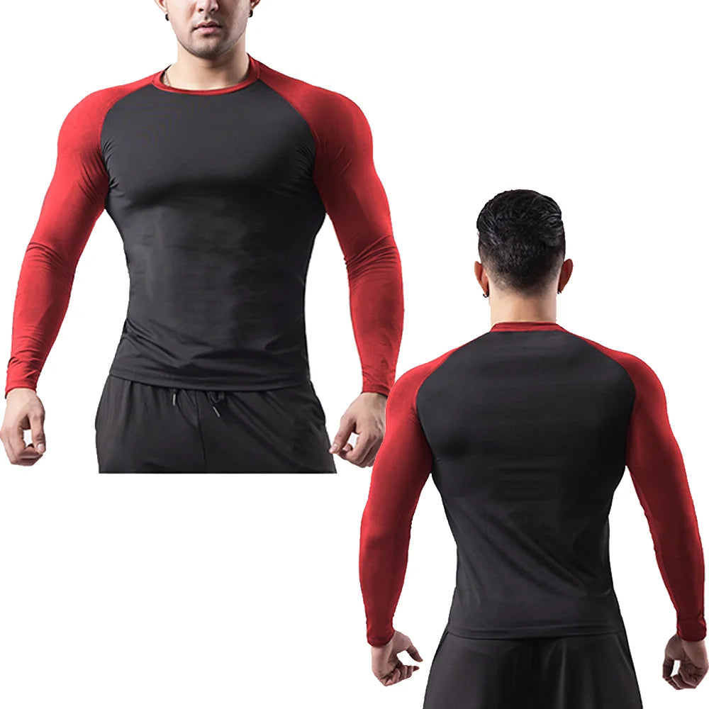 Summer Outdoor Sports Fitness Short Sleeve Street Jogging Top Set UFC Men's New Fighting Tight Elastic T-shirt Pants Set