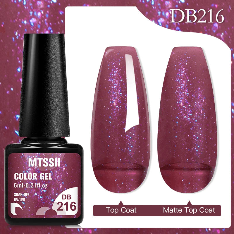 Mtssii 6ML Chocolate Color Gel Nail Polish Brown Semi Permanent UV Gel Autumn Winter Popular Soak Off Nail Art Gel Varnishes