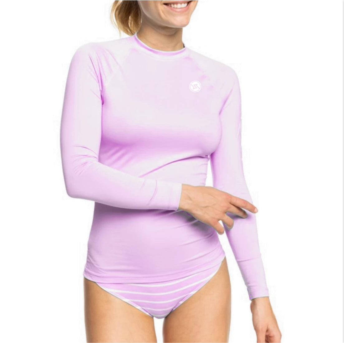 New Ladies Rashguard Long Sleeve Surfing Shirts Women's Lycra Fabric Surf Sexy Sweatshirt UV Protection RightTrack Swimwear