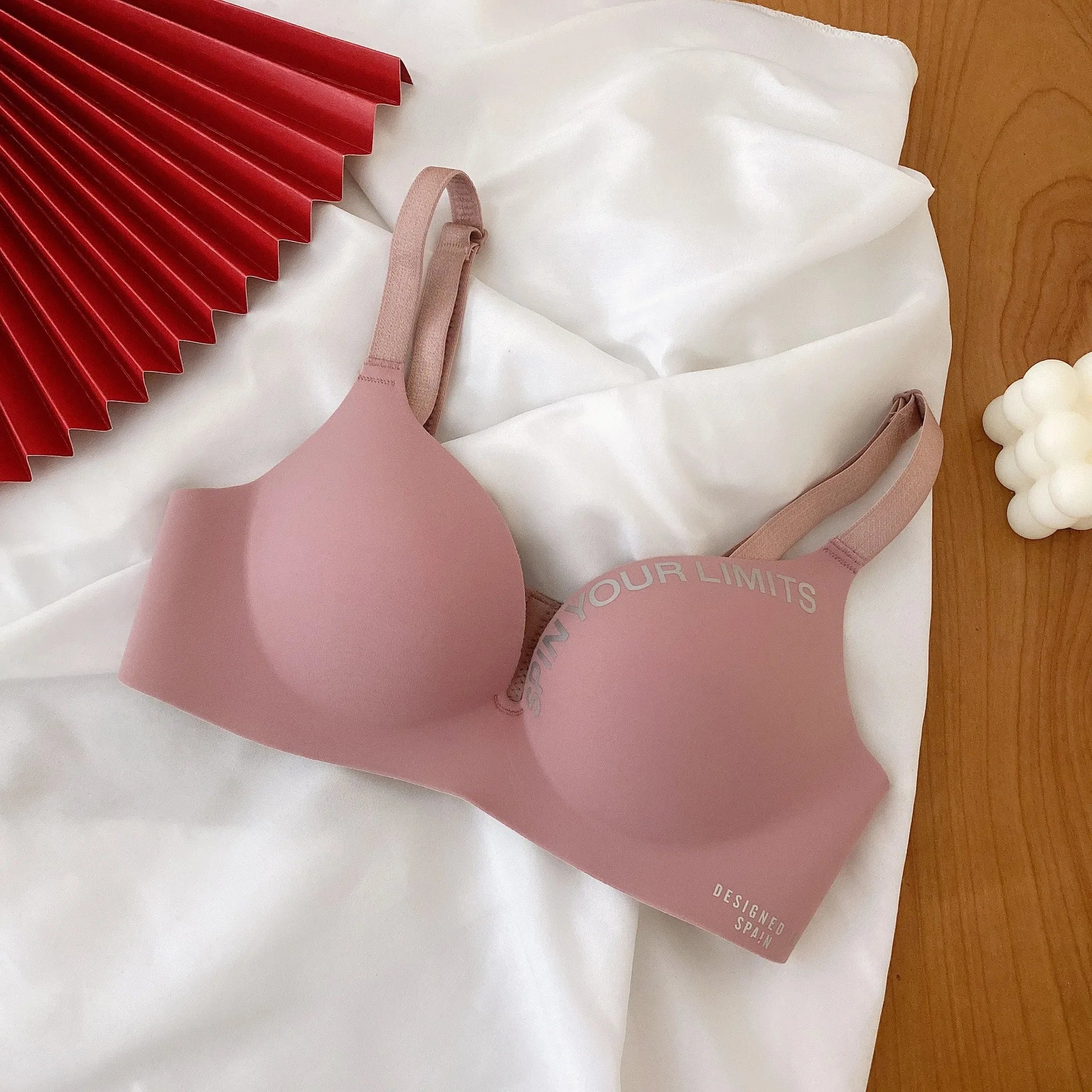 Women Print Seamless Bra Sexy Lingerie Floral Push Up Bras One-Piece Underwear 2024