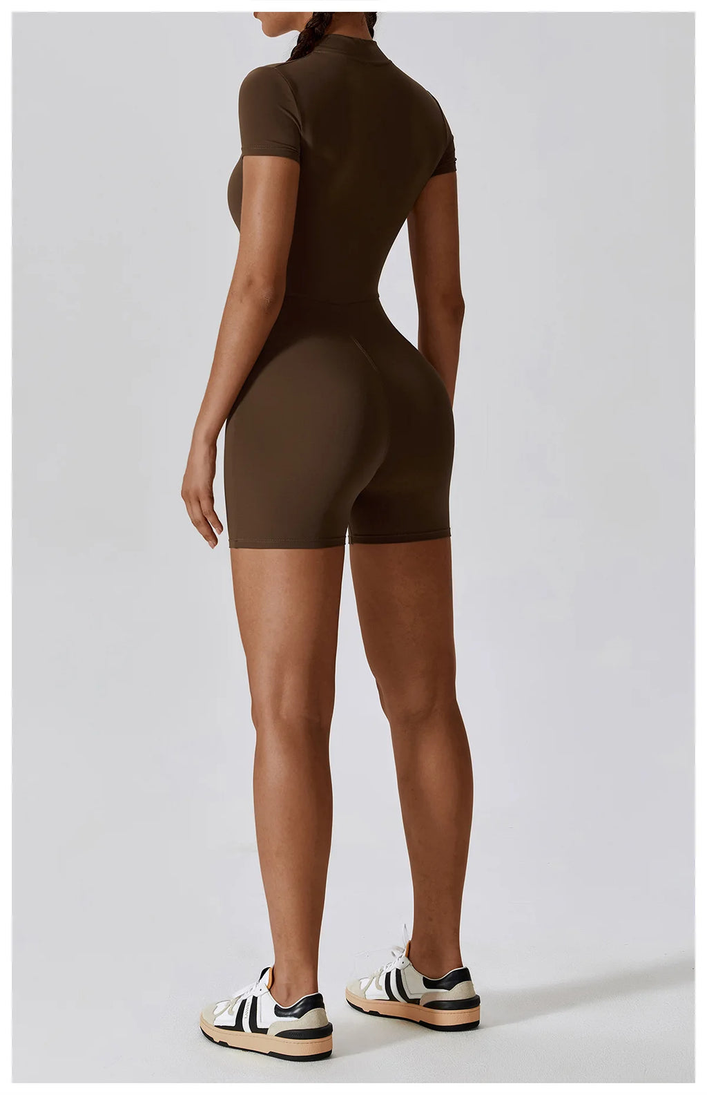 Summer Zipper Jumpsuits Short Sleeve Yoga Bodysuit Women's Yoga Set Gym Tracksuit Push-up Workout Clothes Dance Fitness Bodysuit