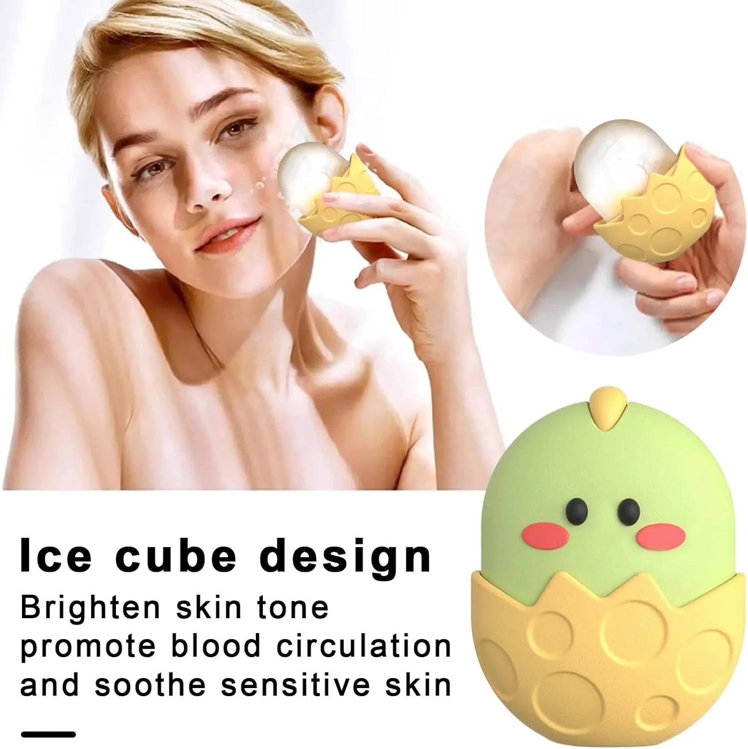 Beauty Massage Face Ice Tray Ice Roller Facial Ice Compress Anti-puffy Face Ice Tray Beauty Supplies Silicone Ice Tray