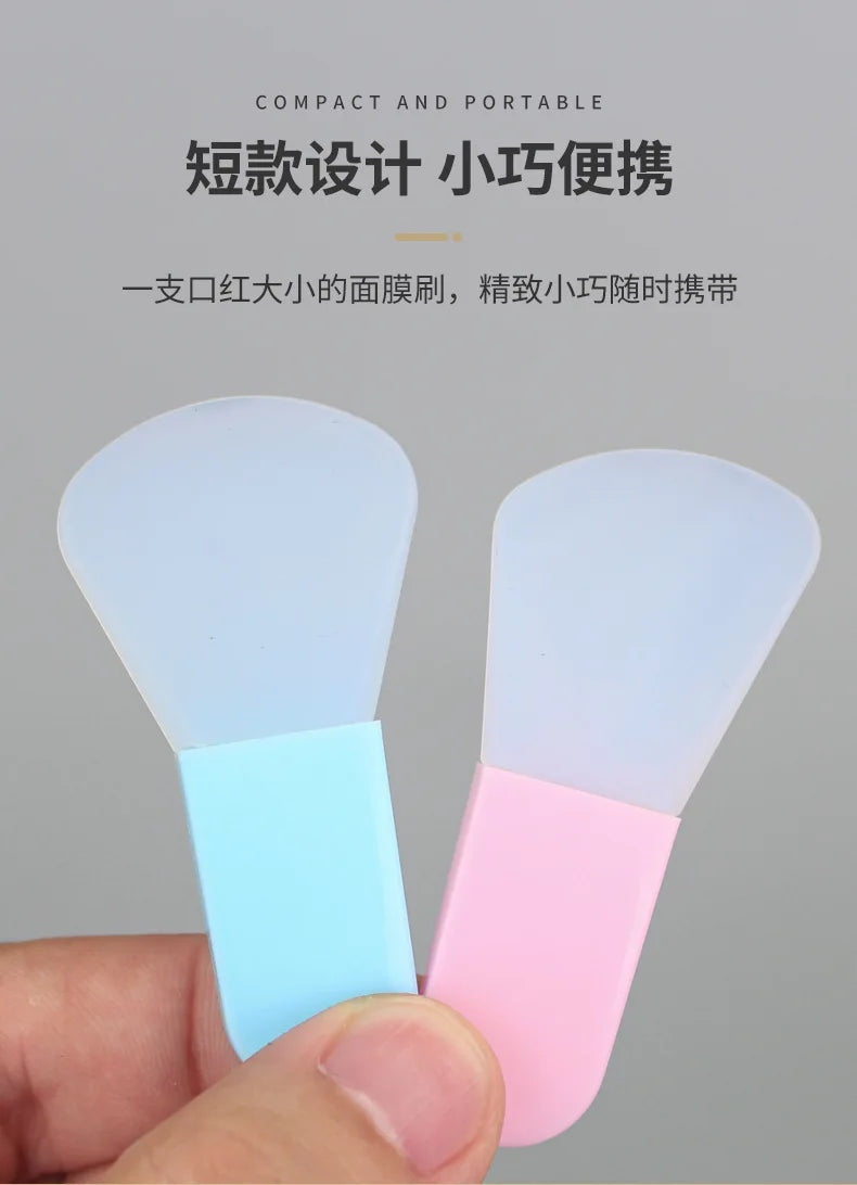 Mask Applicator Brush Soft Silicone Brush, Mini Makeup Spatula Facial Beauty Tool Set, Facial Mud, Makeup Mask Brush