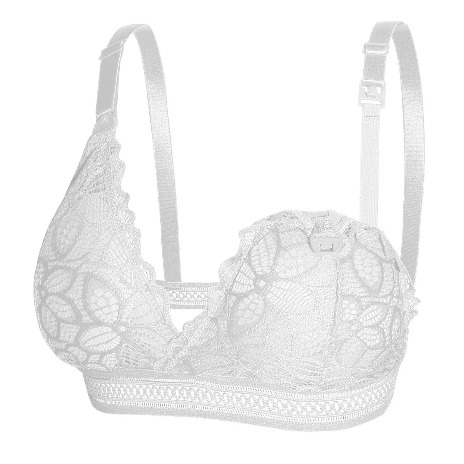 Lace Bra Wirefree Padded Bras For Women No Underwire Push Up Bra Female Gathered Bralette Soft Comfort Underwear Brassiere