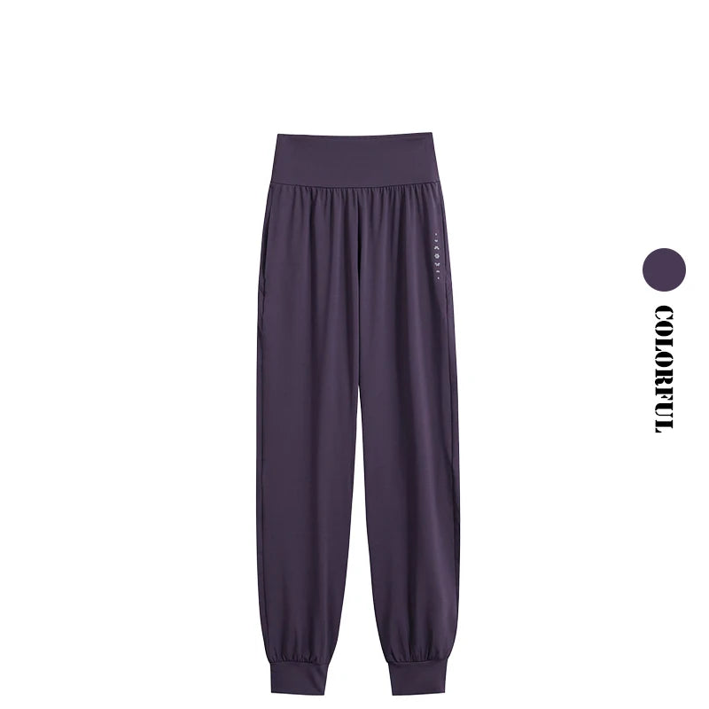 DRUR Women Yoga Set Loose Fit Gym Outfit Long Sleeve Top Pants 2 Piece Sportswear Outfit Running Jogging Suit Fitness Clothing