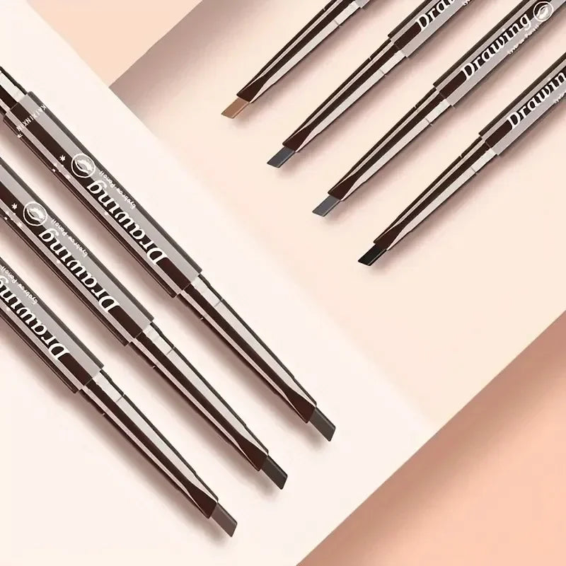 Extremely Fine Double-headed Waterproof Eyebrow Pencil - Durable and Long Lasting for Beginner Women's Makeup Eye Brow Pen