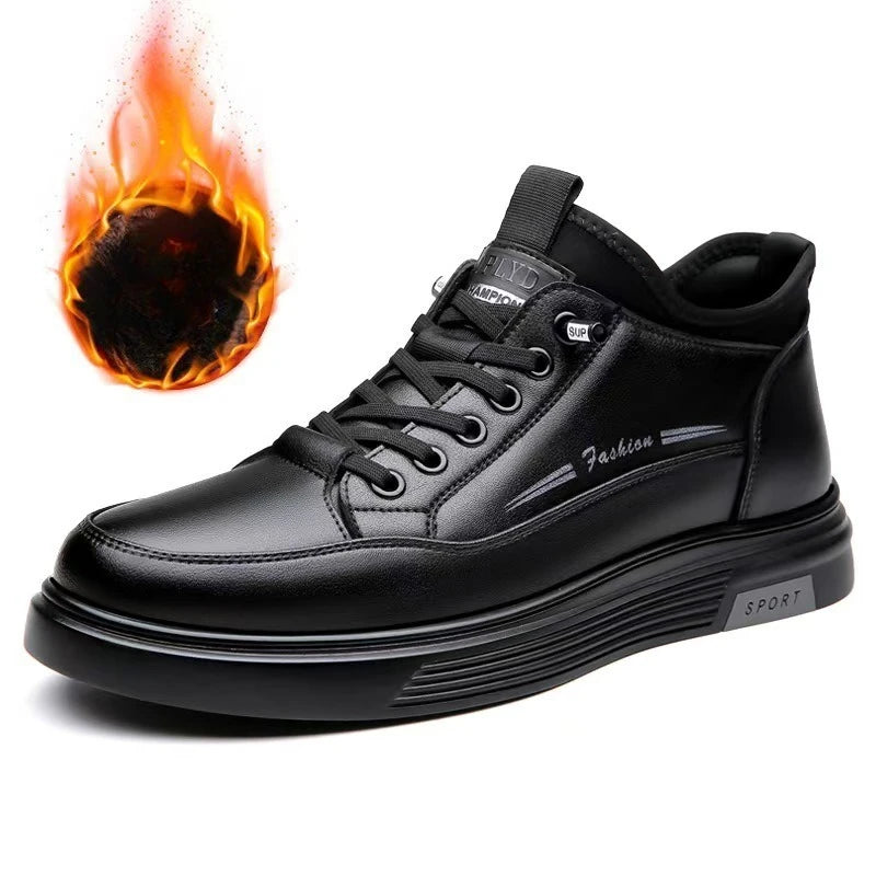 Men's Black Casual Sports Shoes 2025 High-quality Leather Shoes, Breathable Business Shoes, Soft Soled Loafers zapatos casuales