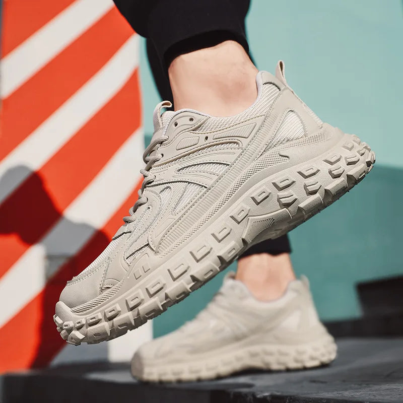 Breathable Casual Men's Sneaker Trendy Dad Comfortable Shoes for Man Sports Durable Thick-soled Sneakers Running Tenis Masculino