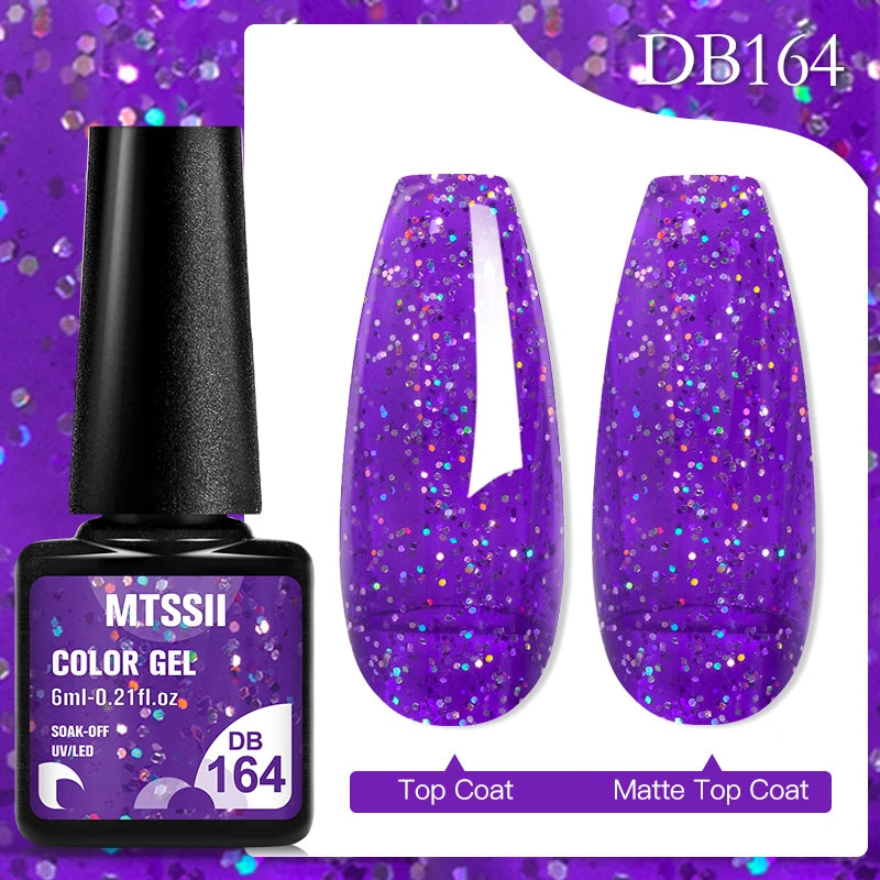 Mtssii 6ML Chocolate Color Gel Nail Polish Brown Semi Permanent UV Gel Autumn Winter Popular Soak Off Nail Art Gel Varnishes