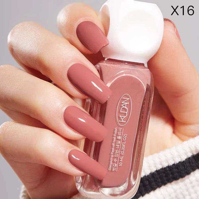 10ml Peel Off Water-Based Starry Nail Polish Fast Drying Long-Lasting Healthy And Brightening Effect No Need Lamp Cure