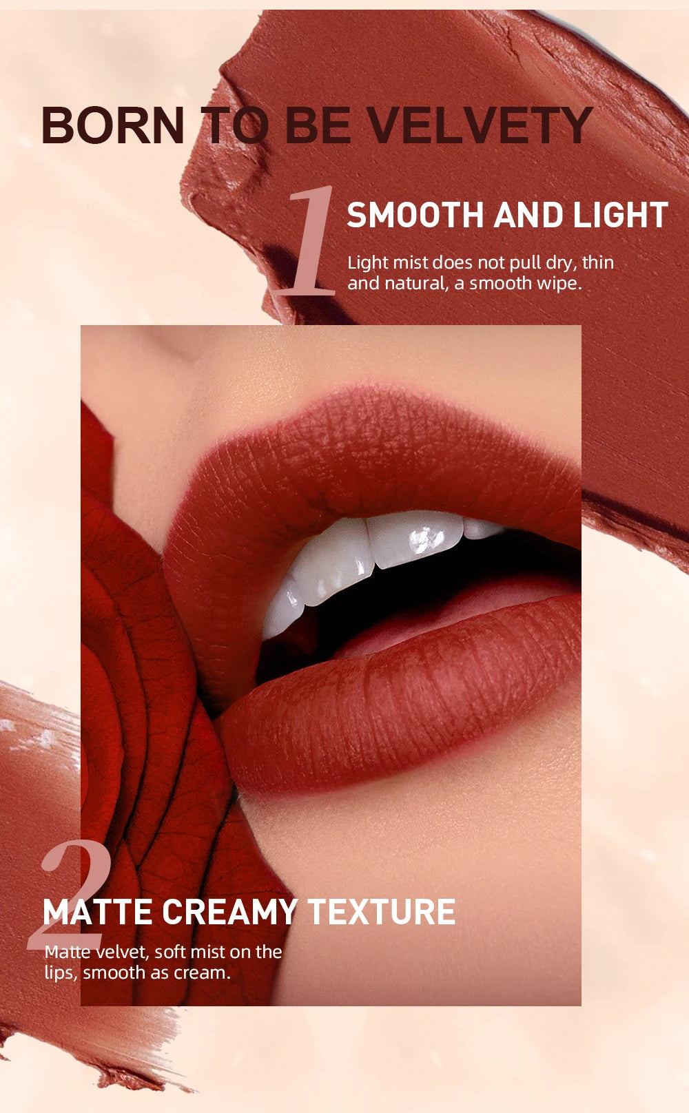 QIBEST Matte Nude Lipstick Pen Long Lasting Lipliner Lip Pencil Waterproof Lip Liner Contour Sexy Red Lip Makeup Set For Women