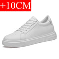 New  Men's Sneakers Elevator Shoes Heightening Height Increase Insole 6-10CM High Heels Shoes Leather Sport Shoes Men Shoes