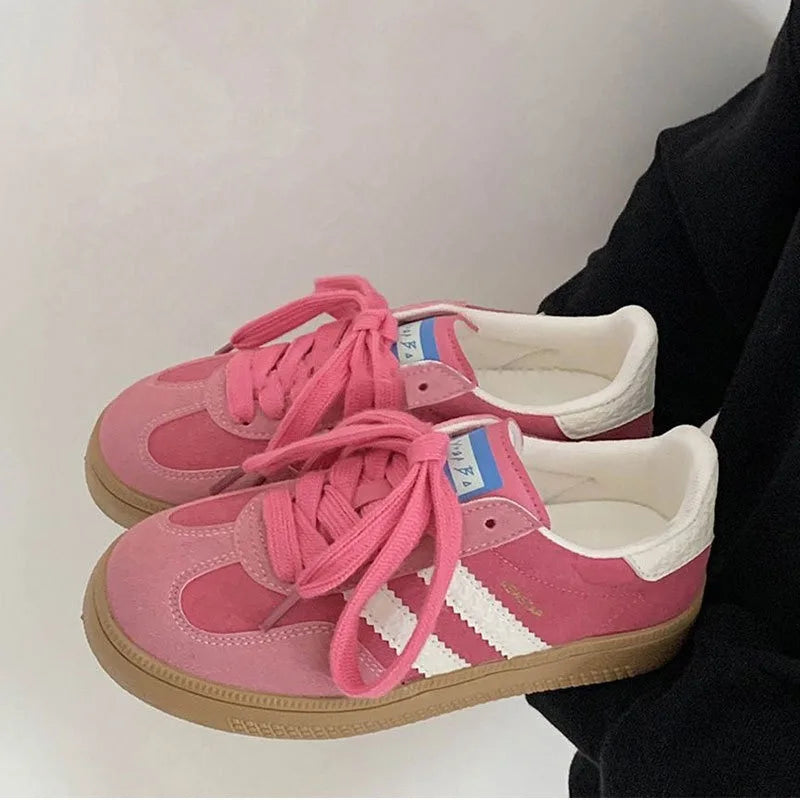 Women's Sneakers Fashion Lace Up Vulcanized Shoes Luxury Tennis Training Shoes for Women Casual Sports Running Shoe Ladies Shoes