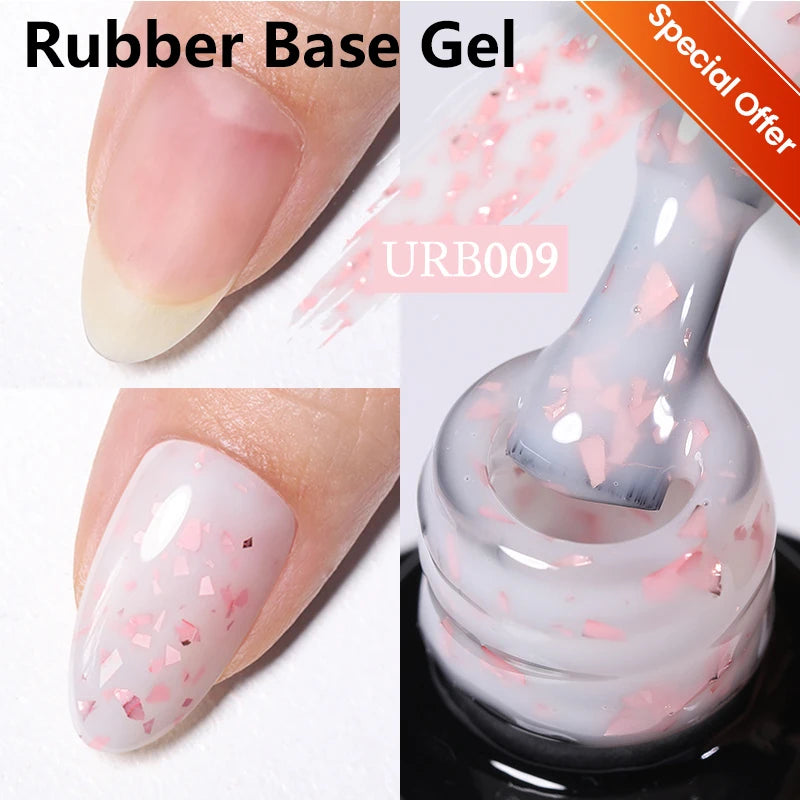 UR SUGAR 15ml Glitter Reflective Black Nail Gel Polish Flash Effect Shiny Soak Off UV Gel Manicure Colorful NeonNail Art Varnish