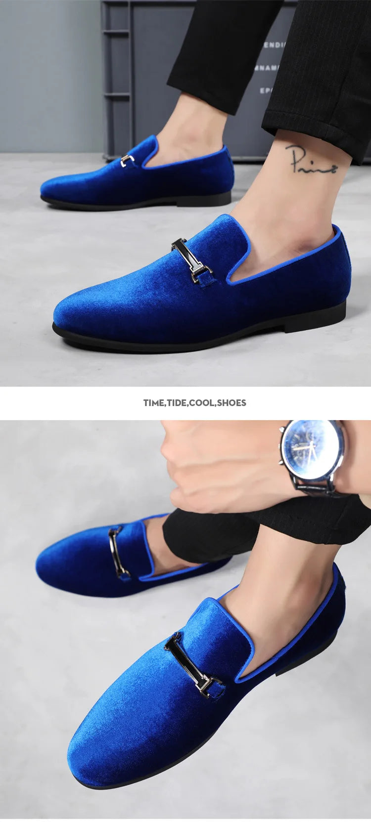 Designer Shoes Men Zapatos De Hombre Slip-On Leather Shoes Casual Male Shoes Adult Red Driving Moccasin Soft Non-slip Loafers