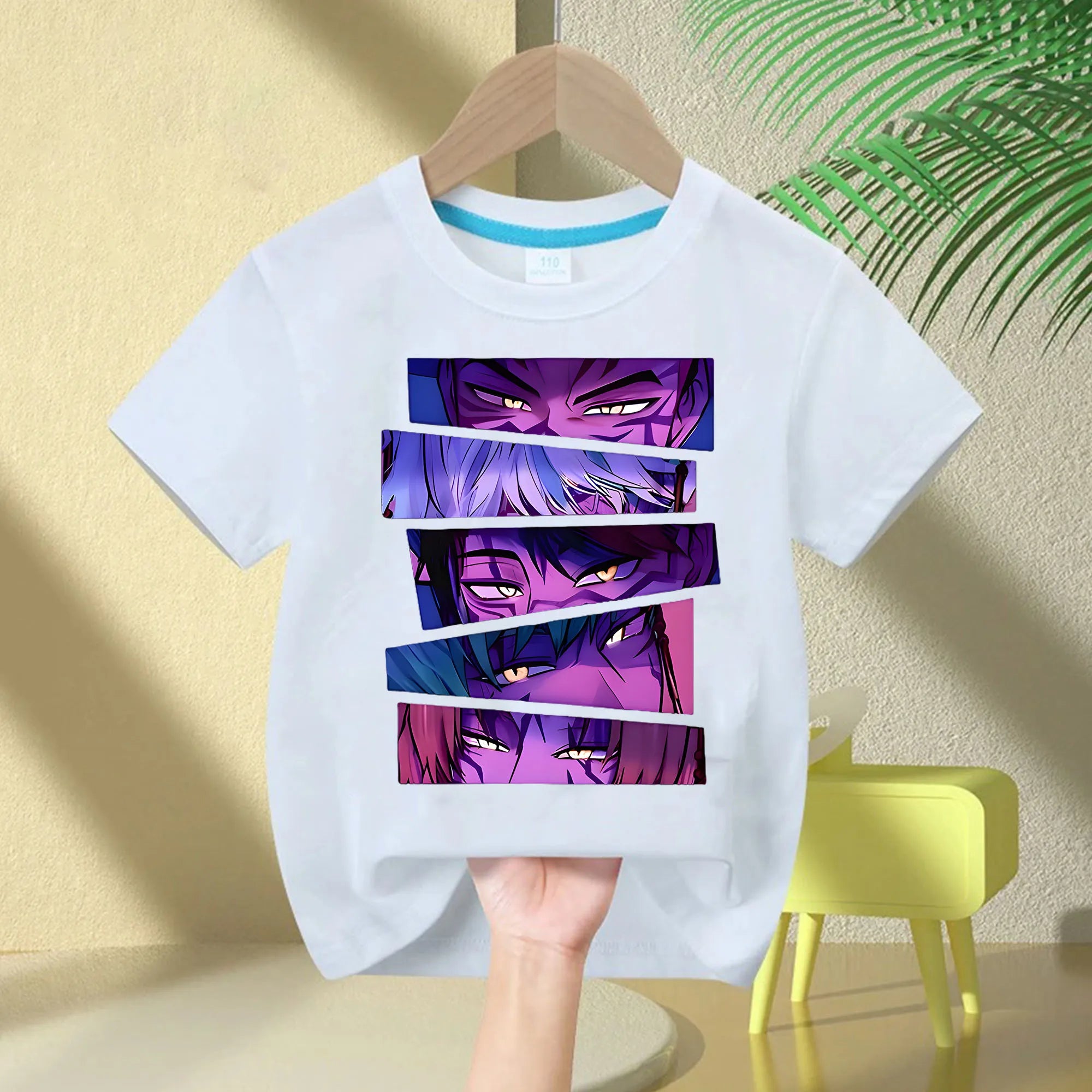 New 2025  KPop Demon Hunters Saja Boys Cartoon Boys T-shirt Round Neck Print Fashion Casual Top Children's T-shirt Kids Clothing