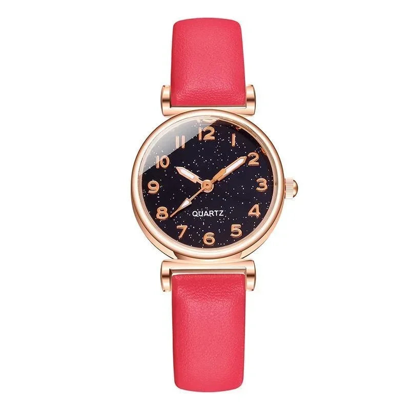 Quartz Watch Leather Strap Simple Design Dial Small Fashion Women Wristwatch Casual Watch relojes para mujer часы женские